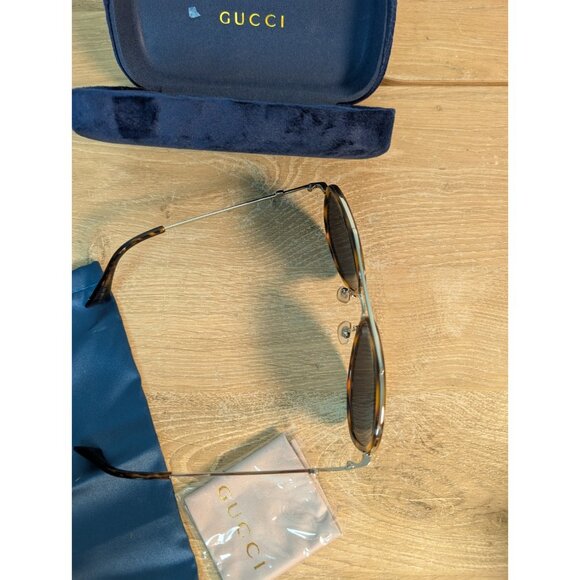 Gucci GG0062S  002 Women's Sunglasses Tortoiseshell Hard Case Sleeve Designer - Picture 7 of 7